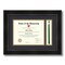 ArtToFrames 8x10 inch Diploma Frame with Tassel Opening - Framed with Black and Gold Mats, Comes with Regular Glass and Sawtooth Hanger for Wall Hanging (DT-8x10)